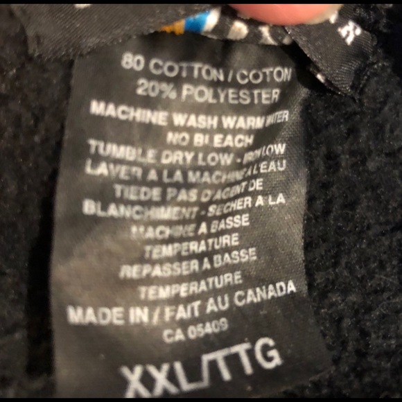 English Bay Sportswear Sweatshirt sz 2XL. Charcoal. Cotton Blend - Picture 5 of 5